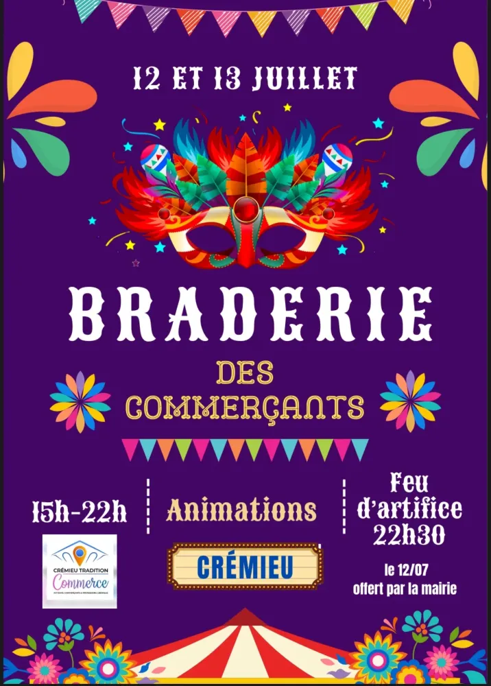 Grande Braderie d’Été à Crémieu – 12 & 13 juillet 2025