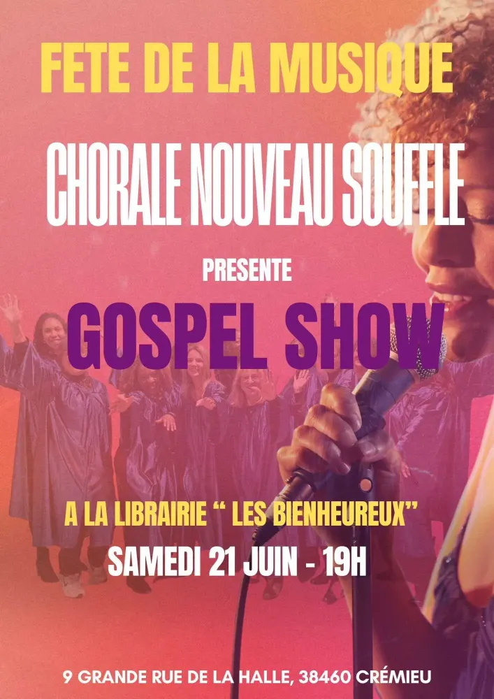 Fête de la Musique à la Librairie – Gospel avec la Chorale « Nouveau Souffle